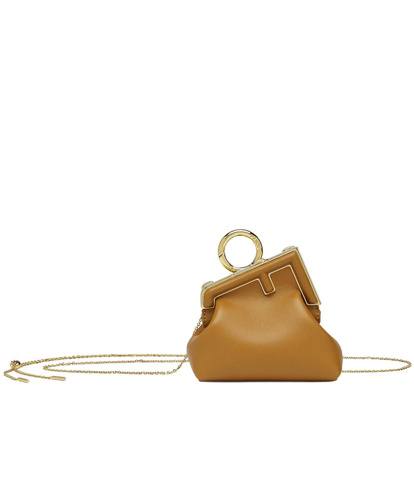 Fendi Nano First Charm Bag 7AS051 Apricot